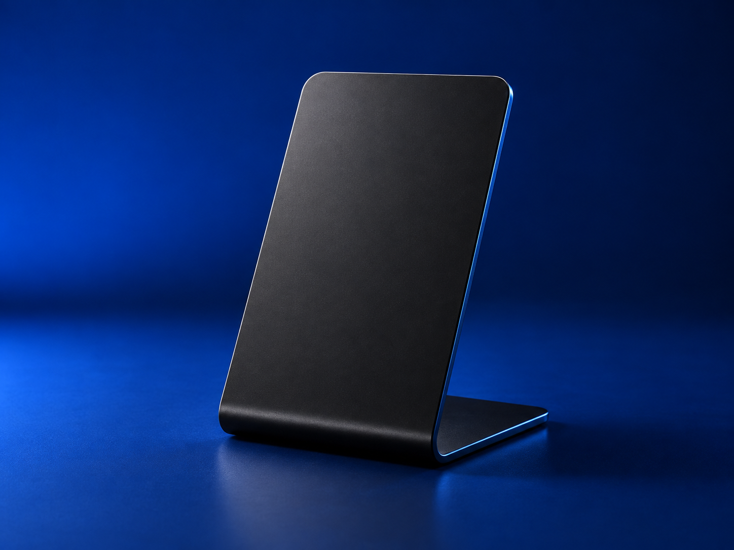 Concept for a black Photon countertop review stand